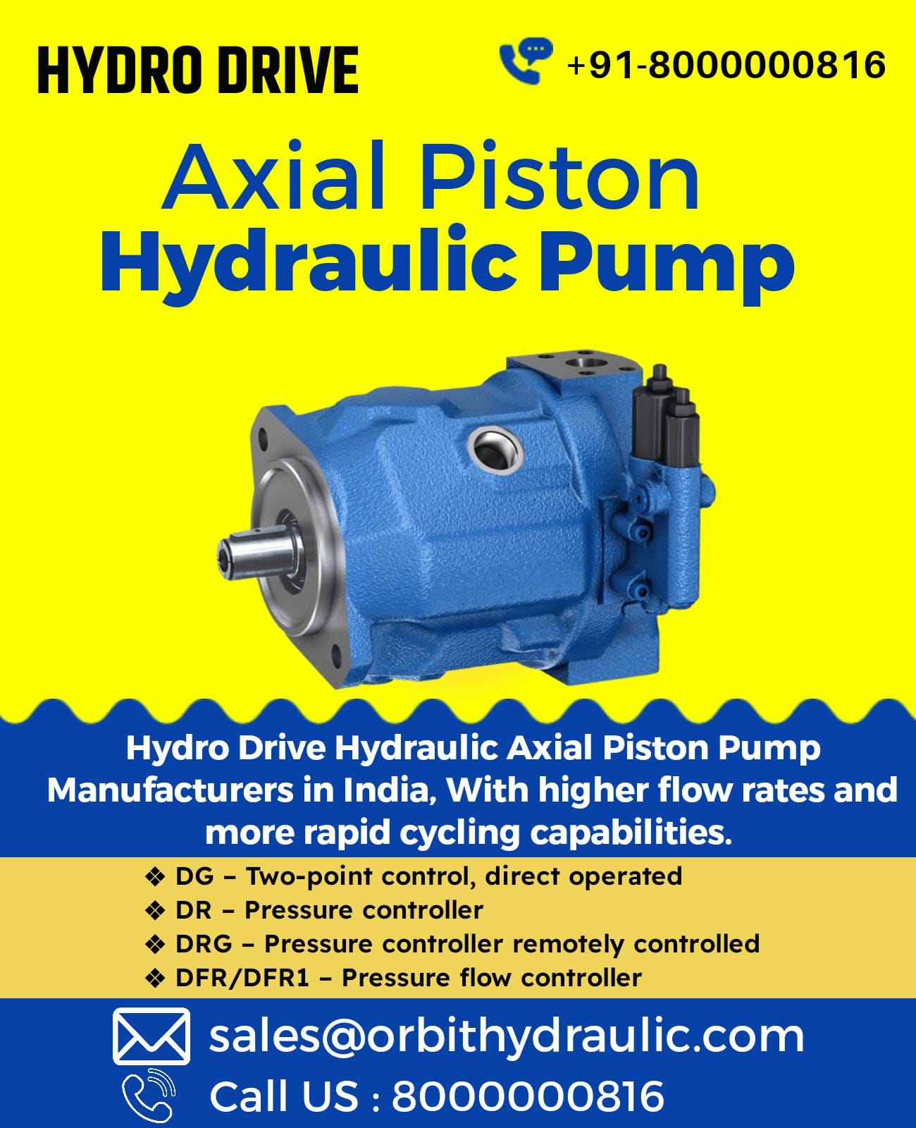 Hydraulic-Axial-Piston-Pump-Manufacturers-in-Ahmedabad-Mumbai-Chennai-Bangalore-Hyderabad-Nashik-Pune-Indore-Delhi-Kolkata-Coimbatore-India VPPL-022PC6-R10S/20N Duplomatic Hydraulics Axial Piston Pump